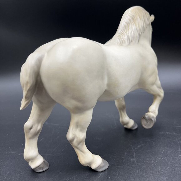 Hagen Renaker DW Percheron Draft Crusader Ceramic Horse Figurine Old Monrovia - Picture 6 of 15